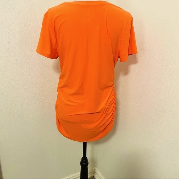 Time and Tru Women's Maternity Graphic Halloween T-Shirt Orange Medium (8-10) - Picture 5 of 6